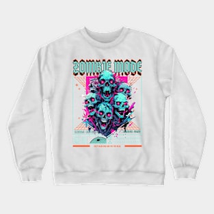 Zombie Retro Art Style Colorful design Crewneck Sweatshirt